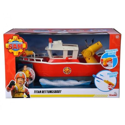 Character Options - Bateau Sam le Pompier Titan avec Lance à Incendie - Bateau de Sauvetage - Rouge - Pour Garçons Enfants Fans de Fireman Sam Character Options - Bateau Sam le Pompier Titan avec Lance à Incendie - Bateau de Sauvetage - Rouge - Pour Garçons Enfants Fans de Fireman Sam