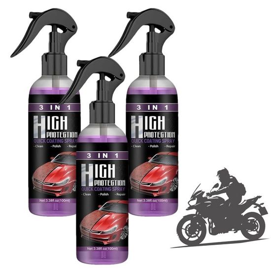 Spray Réparateur Nano Pour Rayures De Voiture – 120 Ml, Revêtement Céramique Hydrophobe, Répare Les Petites Rayures