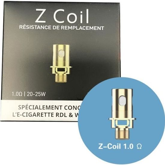 Résistances Z-Coil 1.0ohm R pour Zenith, Zlide, Zenith Pro, Kroma-Z -  (5pcs) - Innokin - Livraison suivie gratuite
