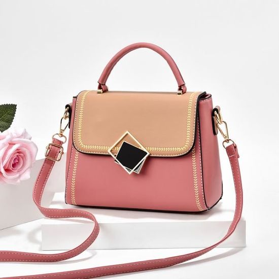 Sac Seau Pliable En Simili Cuir Multicolore - Bandoulière Ajustable - Femme - Tendance 2025