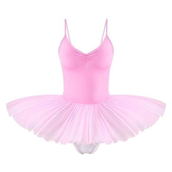 Robe De Danse Femme En Mousseline - Justaucorps Ballet Jazz - Sans Manches - Fermeture Éclair - 2