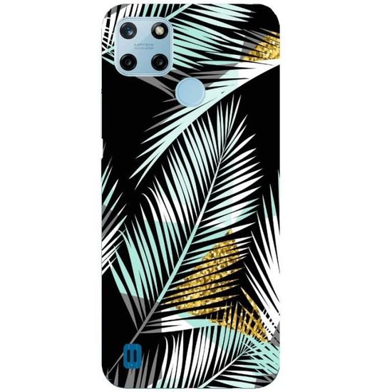 Coque Silicone Pour Realme C25Y C21Y - Noir Mat Ultra Slim + Verre Trempé Inclus