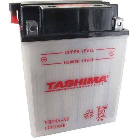 Tashima - Batterie moto YB14A-A2 12V 14Ah