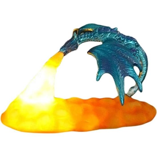 Lampes Dragon De Feu - Lampe De Nuit Drôle De Dragon D'Impression 3D  Led  Accueil Charmant Résine Dragon Light Cadeau D'Anni[H2630] - Cdiscount Maison
