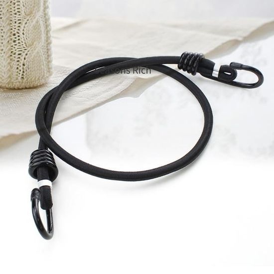 HomeDejavu 3 Pièces Corde élastique Avec Crochets, Sangles De Moto, Bagages, Porte-bagages De Vélo, Cordes élastiques, Avec Crochet, Réglable 70-123 Cm, Convient Pour Vélos, Motos, Valises, Camping