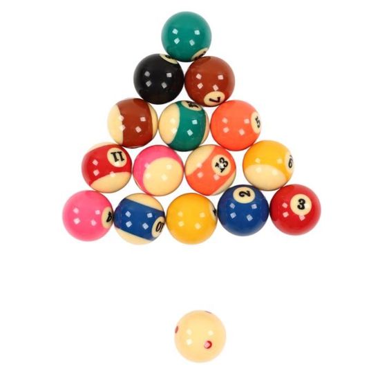 Portable Petites Boules De Table De Billard 16 Pièces Mini Boule 32mm Résistantes - Jeu Enfants