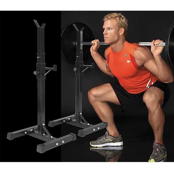 SOARROC Fitness Squat Rack/Barre de traction ajustable/barre fixe/Developper couché