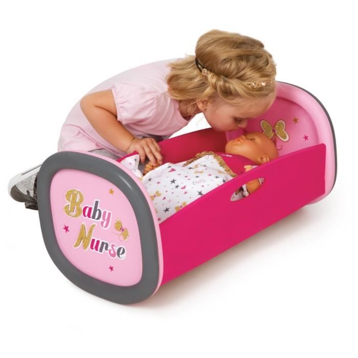 Accessoires pour poupees et figurines Smoby Berceau a bascule Baby Nurse 29 x 52 x 26 cm 220313