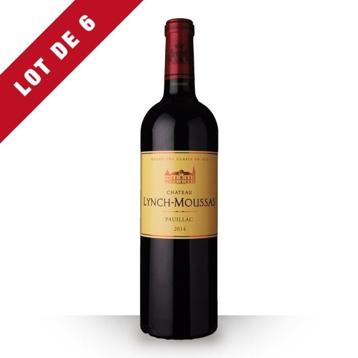6X Château Lynch-Moussas 2014 Rouge 75cl AOC Pauillac - Vin Rouge