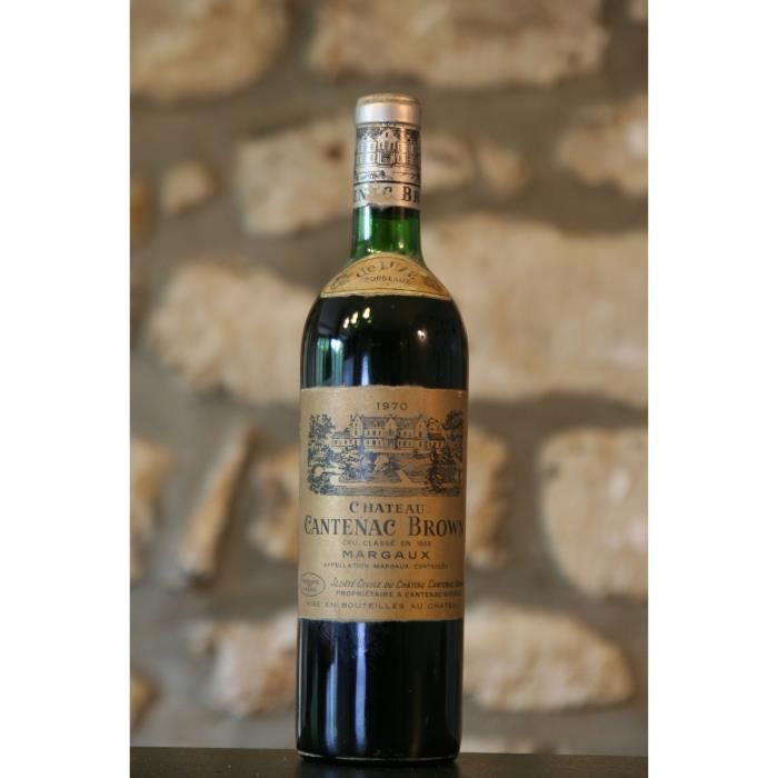 Vin rouge, Château Cantenac Brown 1970 Rouge