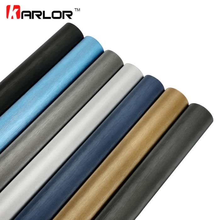 Autocollants décoratifs de protection pour voiture - Brosse 30x100cm, Film vinyle pour voiture - Modèle: Or 50x200cm - ANQCCTB08016