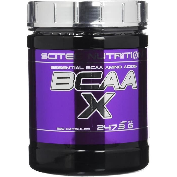 Acides gras essentiels Scitec Nutrition BCAA-X acide aminé 330 capsues 934539