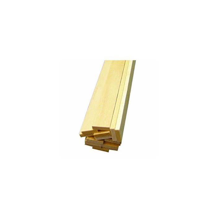 Baguettes en bois x 7 : Tilleul 1,5 x 4 x 1000 mm aille Unique Coloris Unique
