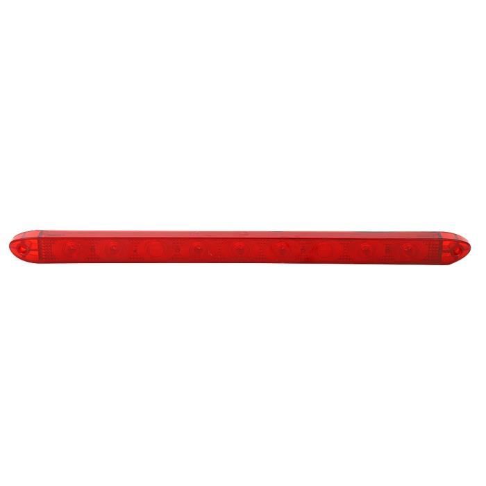 ZJCHAO 3ème feu stop élevé Troisième lampe de feu de freinage arrière avec 9 LED pour remorque bus camion