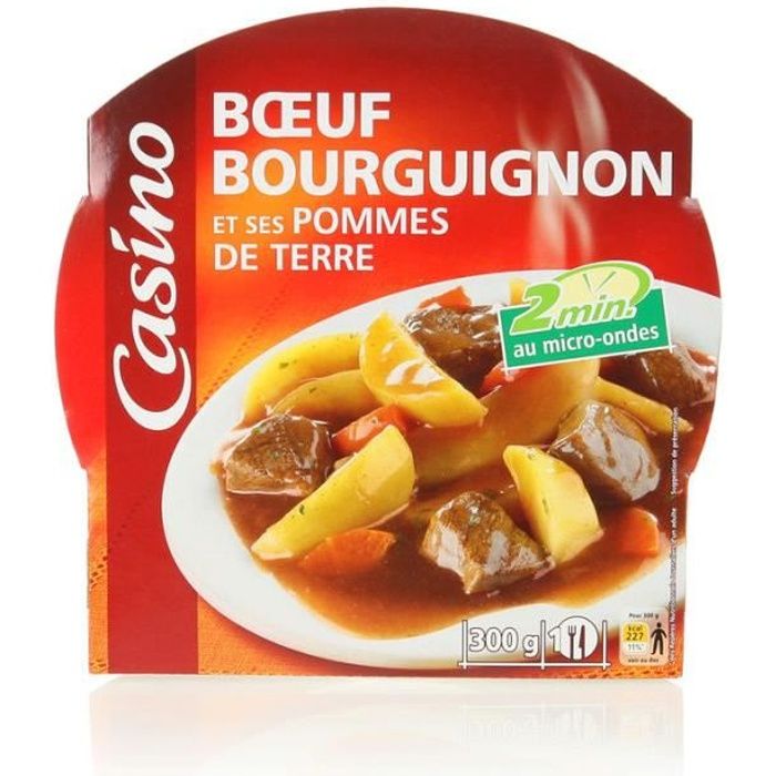 Boeuf bourguignons et ses pommes de terre - 300 gr