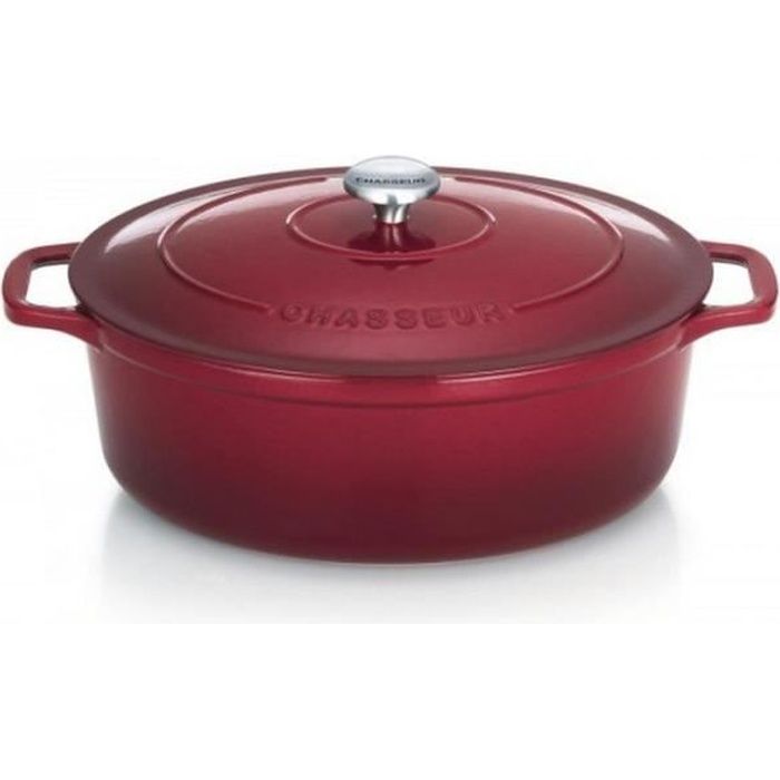 Chasseur - cocotte ovale en fonte émaillé 31 cm wine sublime - puc473121