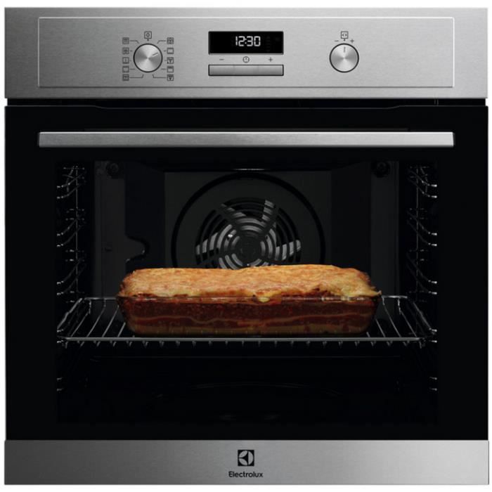electrolux - four intégrable multifonction 72l 60cm a+ pyrolyse inox - eof4p60x