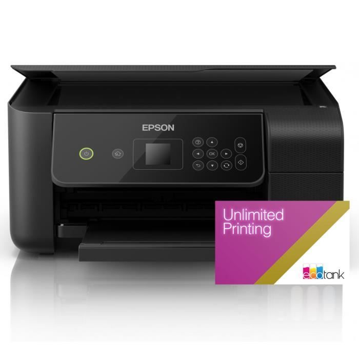 Epson EcoTank ET-2720 Unlimited - Imprimante Multifonction jet d'encre 3-en-1 + Forfait Epson Impression illimitée pendant 2 ans (
