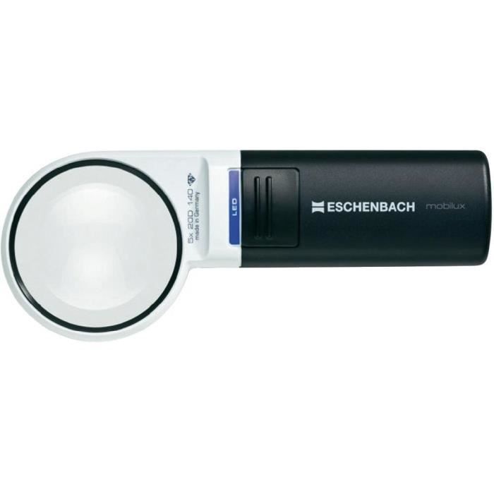 Loupe éclairante LED 58mm 5,0x Eschenbach Moxilux