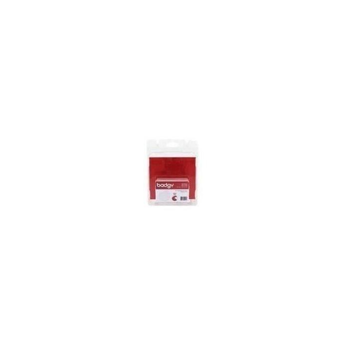 EVOLIS - Carte PVC - 20 mil blanc - 100 carte(s) - Pour Badgy 100, 200, 1st Generation - Pack de 100 cartes PVC blanches 0,50 mm
