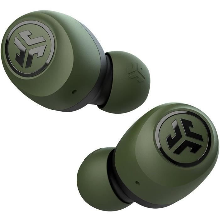 JLab Audio - GO Air True Wireless Earbuds Green/Black - Écouteurs sans fil - Bluetooth - Autonomie BT 20h
