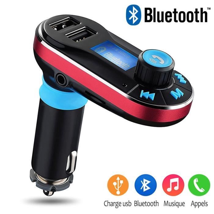 Kit Mains Libres Bluetooth Voiture Rouge pour Samsung Galaxy Grand Prime, Galaxy Core Prime, Galaxy Note 5