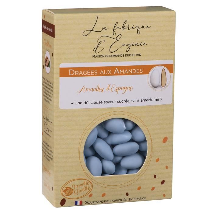LA FABRIQUE D'EUGENIE Dragées aux Amandes - Bleu - 500 g