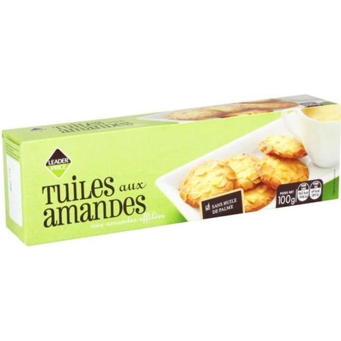 Biscuits tuiles aux amandes - 100g