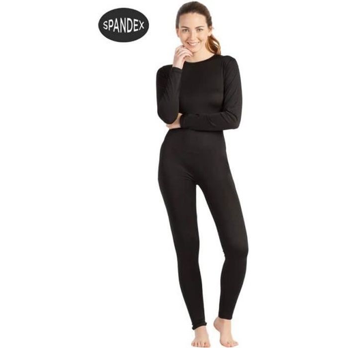 Justaucorps ou Combinaison Spandex Super Élastique Noir pour femme