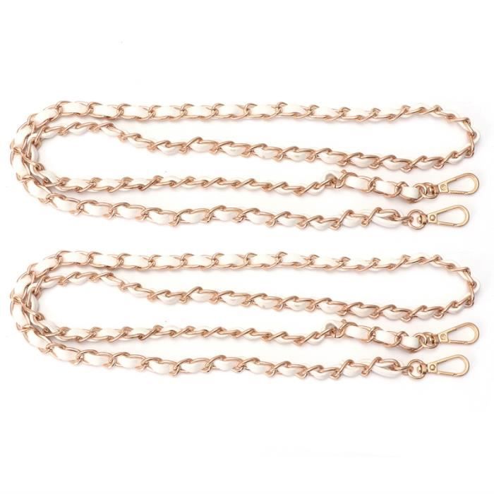 2 pièces PU cuir tressé chaîne roman élégant rétro bandoulière pour femme fille VELO DE VILLE - BEACH CRUISER - VELO HOLLANDAIS
