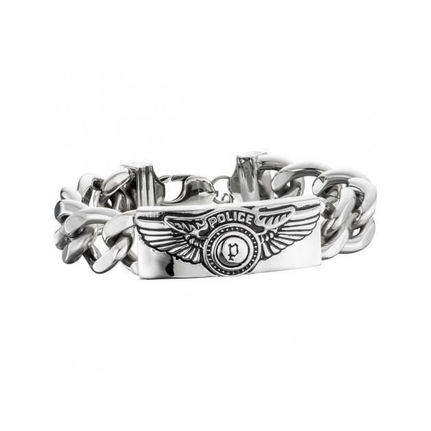 Bracelet - Gourmette - Jonc - Police - Bracelet Homme Police S14AIC07B (21 cm)
