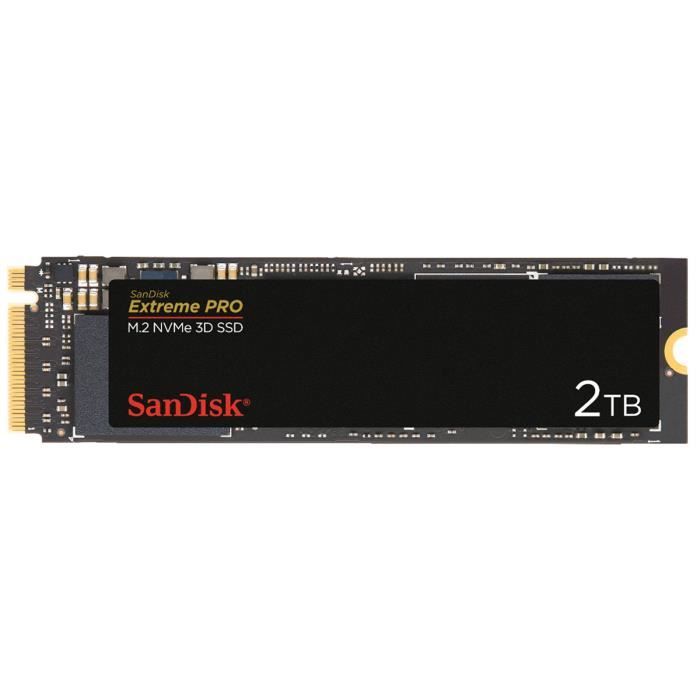 SANDISK - SSD Interne - Extreme PRO - 2To - M.2 NVMe (SDSSDXPM2-2T00-G25)