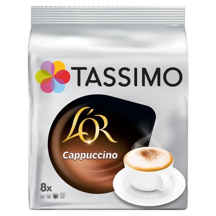 LOT DE 2 - TASSIMO : L'Or - Cappuccino 8 Dosettes de café