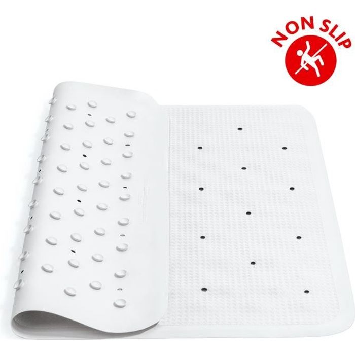 Tatkraft Fine Tapis Douche Antidérapant en Caoutchouc 55X55 avec Ventouses