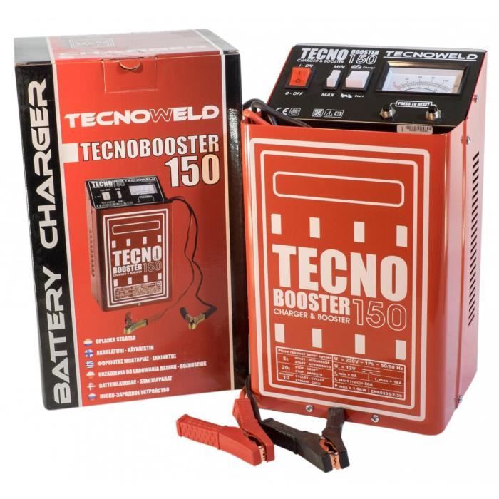 Chargeur démarreur BOOSTER de batterie 12V 25-250Ah compact puissance 1900W