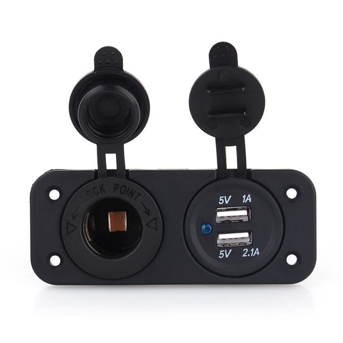 Dual USB Car Auto Allume-cigare Prise Splitter 12V Chargeur Adaptateur De Puissance Prise En Stock VGEBY-YES