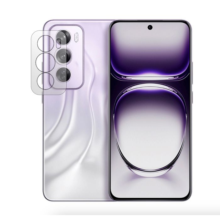 Vitre De Caméra + Cadre Pour OPPO Reno8 Lite 5G - Lentille Appareil Photo Argenté - Neuf Sous Blister