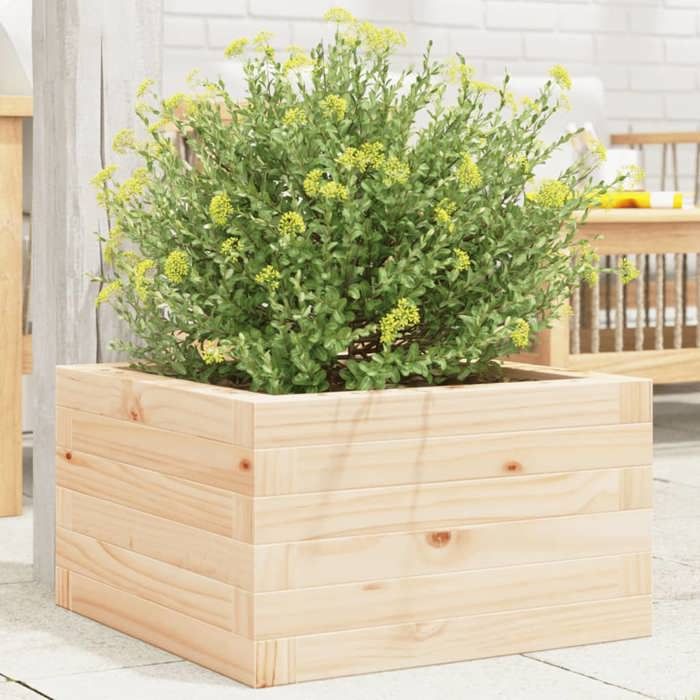 vidaXL Jardinière pin massif 40 cm - vue 2