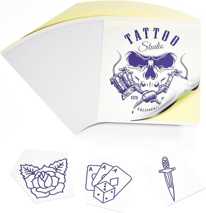 Papier Transfert Tatouage MXTIMWAN - 50 Feuilles A4 - Pour Po Choirs Et Imprimantes Thermiques
