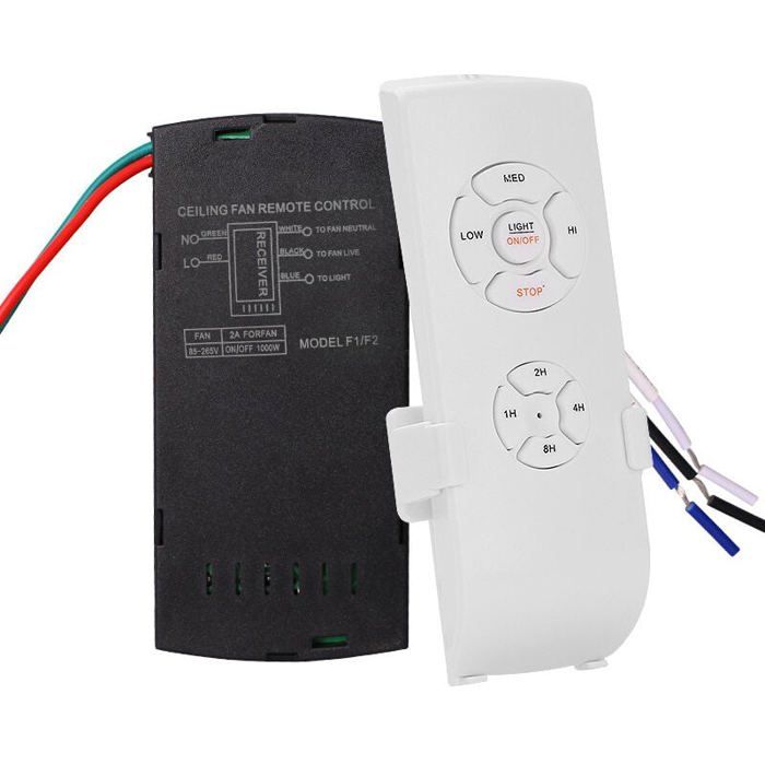 Ventilateur de plafond universel avec télécommande 110 V/220 V Kit de distribution sans fil pour maison / bureau / hôtel / lub - Czyddd