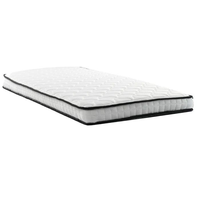Matelas Blanc 90x190cm Épaisseur 12cm Dureté H3 à Ressorts Ergonomiques avec Soutien Lombaire Livraison Rouleau Compact Matelas Blanc 90x190cm Épaisseur 12cm Dureté H3 à Ressorts Ergonomiques avec Soutien Lombaire Livraison Rouleau Compact