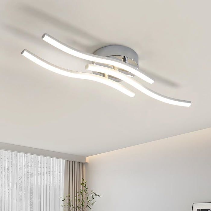 Lustre Salon Plafonnier Led Salon Lustre Chambre Plafonnier de Couloir 18W 1620LM Luminaires intérieur 3-led-4000k LUSTRE