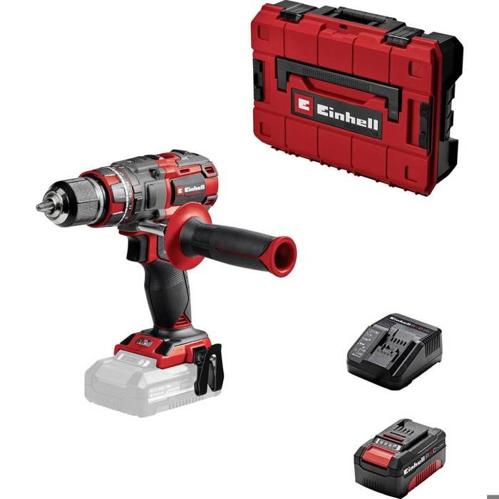 Perceuse visseuse à percussion sans fil Einhell TP CD 1880 Li i Set 4326756 4 Ah Li Ion + batterie + chargeur + mallette - vue 1