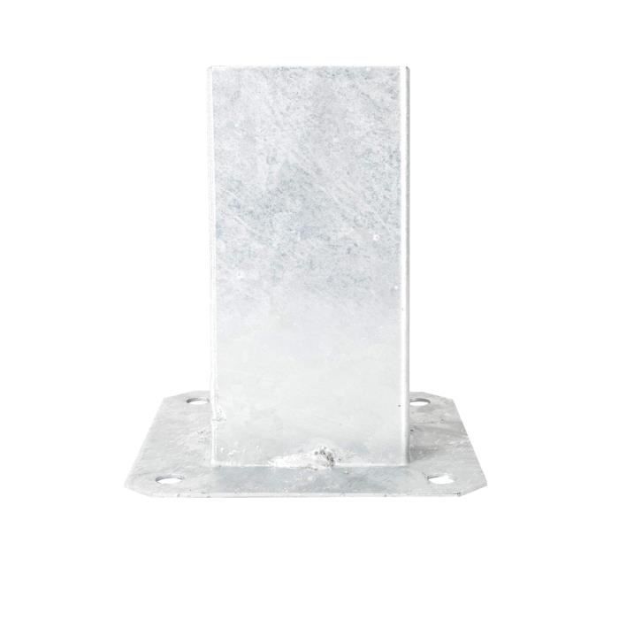 Fixation pivotante avec arceau carré pour barre carrée de 90 x 90 mm, mousqueton avec roulement Fixation pivotante avec arceau carré pour barre carrée de 90 x 90 mm, mousqueton avec roulement