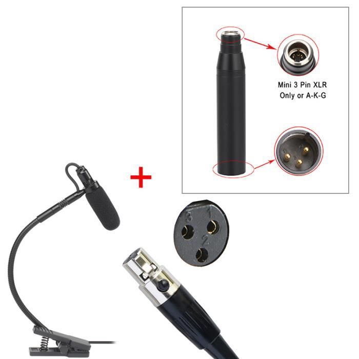 Sharplace Mini Microphone Condensateur 3.5mm Mono – Micro Portable Pour PC, Ordinateur Portable, Enregistrement Vocal, Blanc