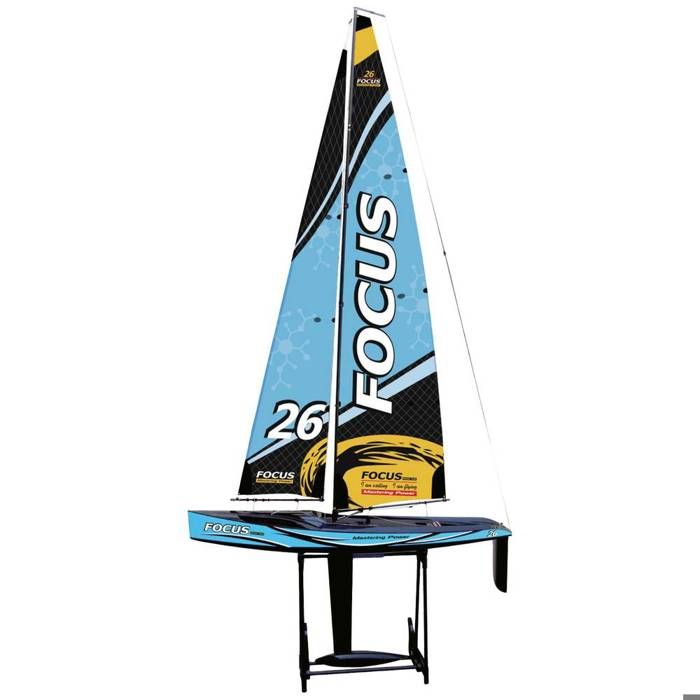 Amewi Focus V2 Voilier RC 995mm – Prêt à Fonctionner, Mât Carbone, Télécommande 2,4 GHz