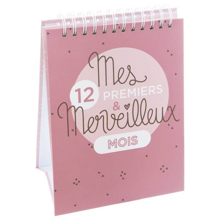 Atmosphera Album Photos A Spirales Mes 12 Premiers Mois Rose Cdiscount Puericulture Eveil Bebe