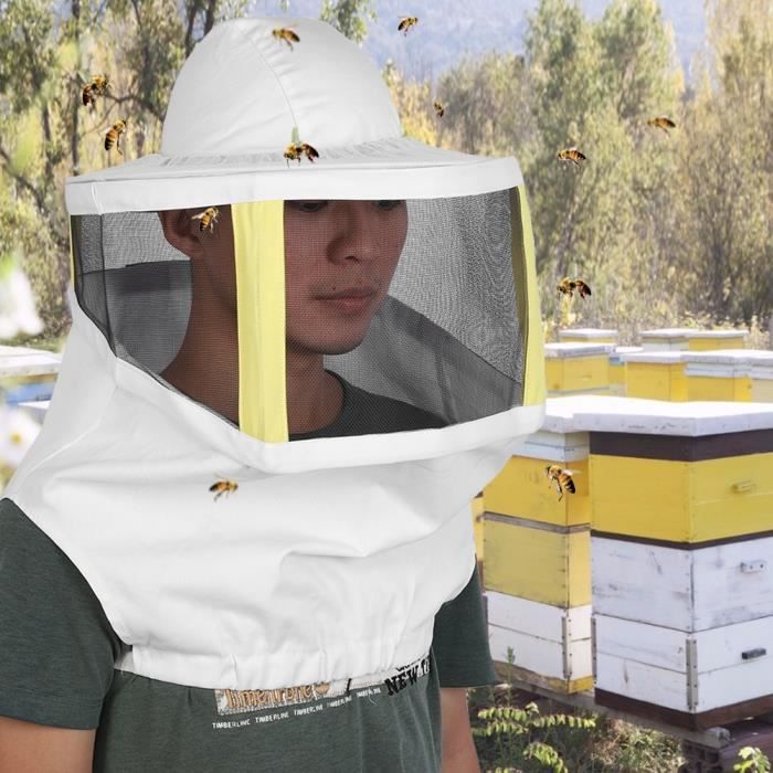 Abeille Protectrice Gardant Voile Anti Abeille Chapeau Net Apiculture Outil Apiculteur Equipement Cer Prix Pas Cher Cdiscount