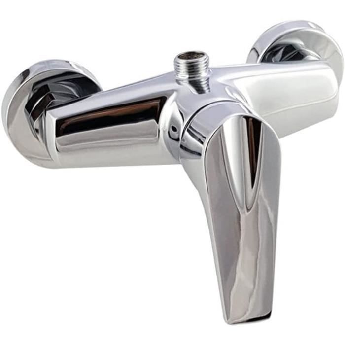 Robinet Thermostatique Mitigeur Monotrou de Lavabo - Salle de Bain avec Eau Chaude et Froide-A