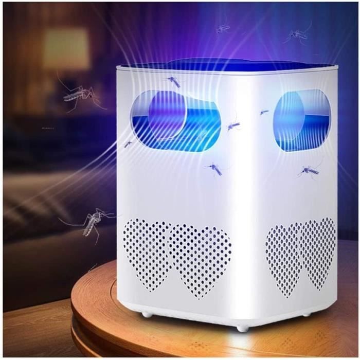 Piège à Moustiques USB Intérieur - Lampe UV 368nm, Aspiration Forte, Anti-Insectes Pour Maison